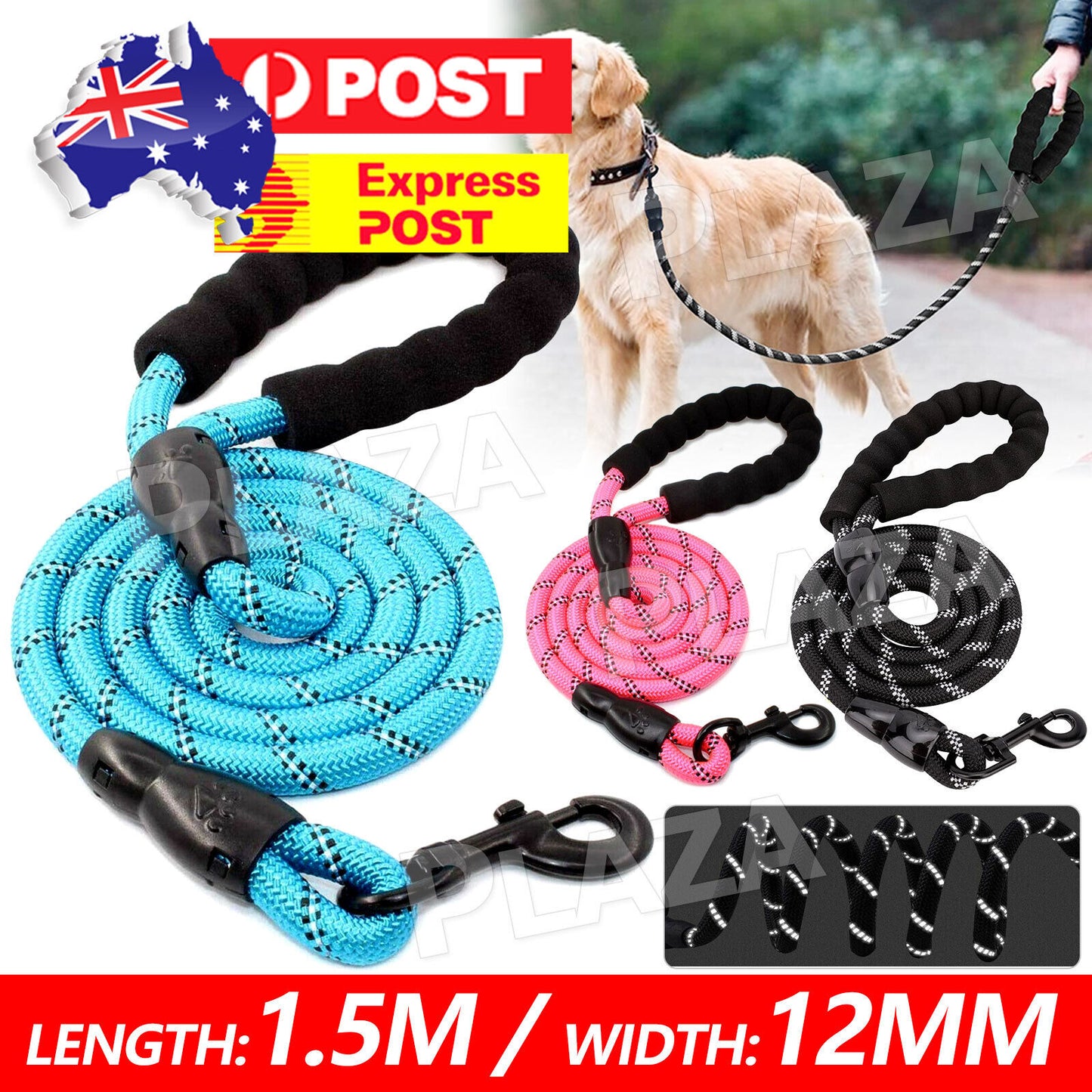 Nylon Training Dog Leash Heavy Duty