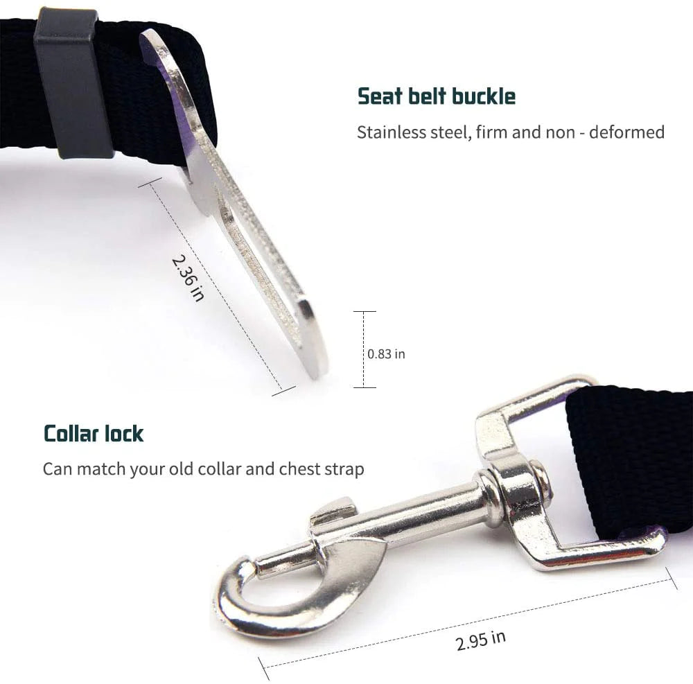 Pet Seat Vehicle Dog Harness with Safety Clip