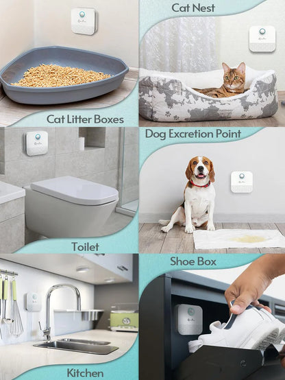 Transform Your Cat's Litter Box Experience with Downypaws 4000Mah Smart Odor Purifier - Keeping Your Home Fresh and Clean!
