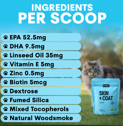 PetzPark Skin + Coat for Cats – 72g Powder