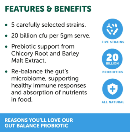 Natural Animal Solutions Gut Balance Probiotic – 80g