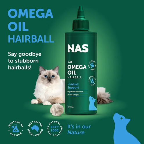 Natural Animal Solutions Omega Oil Hairball – 200ml