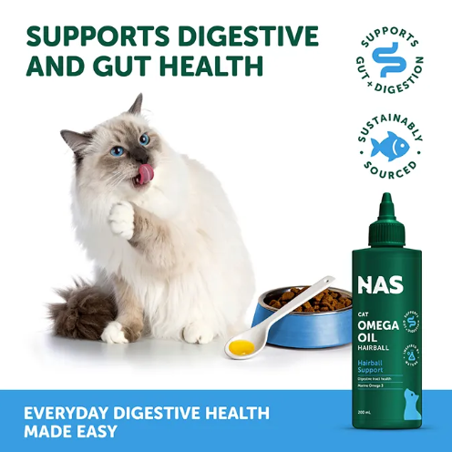 Natural Animal Solutions Omega Oil Hairball – 200ml
