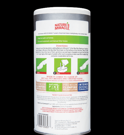 Nature's Miracle Litter Deodorizing Powder – 567g
