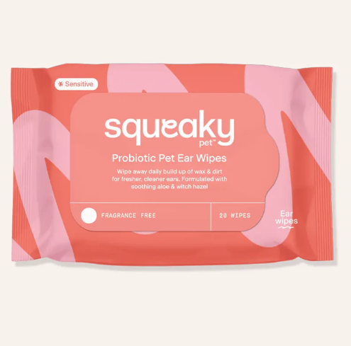 Squeaky - Probiotic Pet Ear Wipes - 20 Wipes