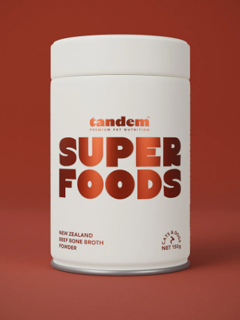 Tandem - Super Foods - New Zealand Beef Bone Broth Powder - Cats & Dogs - 150g