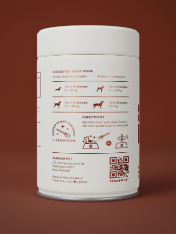 Tandem - Super Foods - New Zealand Beef Bone Broth Powder - Cats & Dogs - 150g