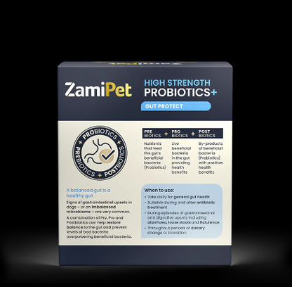 ZamiPet - High Strength Probiotics+ Gut Protect - 30 x 1.2g Oral Powder